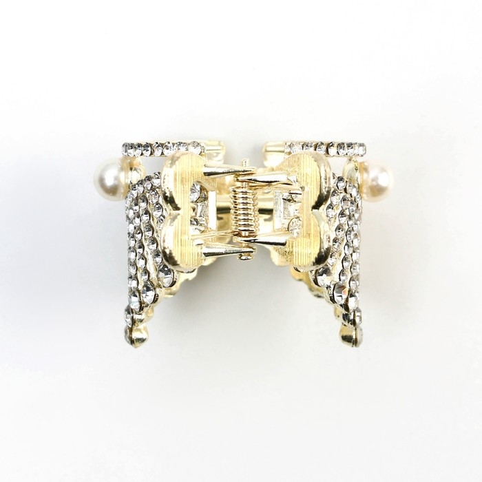 Зажим для волос со стразами &laquo;Будь ярче всех&raquo;, 3,5 х 4,5 х 2.5 см