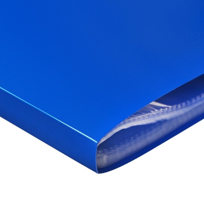 Папка с 40 вкладышами А4, 500 мкм, Calligrata, текстура Папка с 40 вкладышами А4, 500 мкм, Calligrata, текстура "песок", синяя