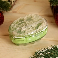 Массажное мыло с люффой "Сосновый бор" 100 г