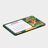 Магнит новогодний дерево с календарем &laquo;Новый год: Змея оберегает&raquo;, 7 х 11 см