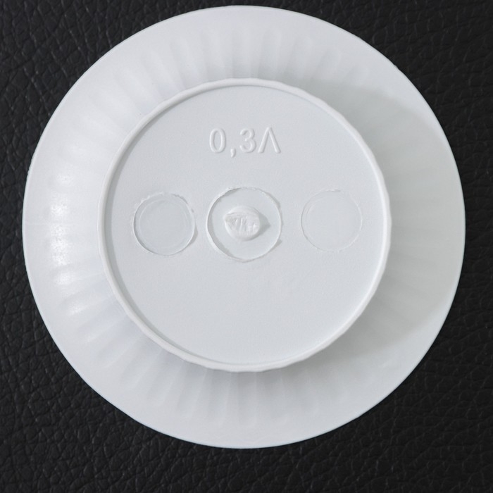 Горшок с поддоном &laquo;Ангара&raquo;, 300 мл, цвет белый