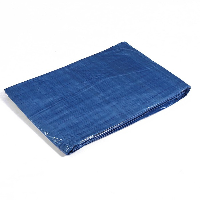 Тент защитный, 5 &times; 4 м, плотность 60 г/м&sup2;, УФ, люверсы шаг 1 м, голубой