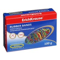 Банковская резинка, 100 г, ErichKrause, диаметр 40 мм, длина 60 мм, в коробке-деспенсере, микс Банковская резинка, 100 г, ErichKrause, диаметр 40 мм, длина 60 мм, в коробке-деспенсере, микс
