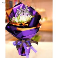 Пленка для цветов "Металл", золото, 58 см х 5 м Пленка для цветов "Металл", золото, 58 см х 5 м