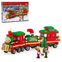 Конструктор новогодний &laquo;Поезд чудес&raquo;, 266 деталей