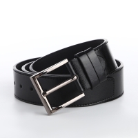 Ремень мужской &laquo;Великан&raquo;, ширина 4 см, винт, пряжка металл, цвет чёрный