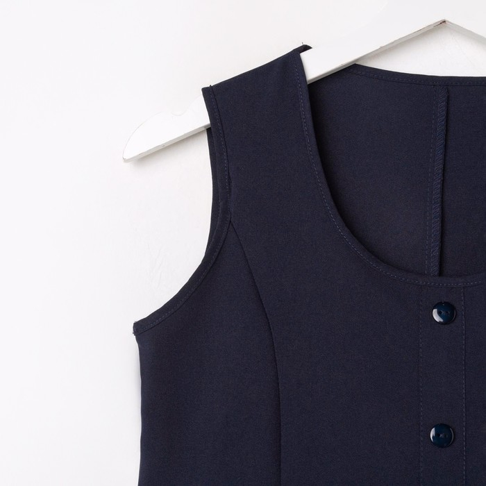 Школьный сарафан для девочки, цвет синий, рост 146 Школьный сарафан для девочки, цвет синий, рост 146