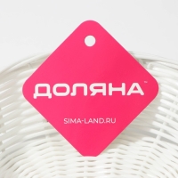 Корзинка для подачи Доляна &laquo;Молоко&raquo;, 18&times;13&times;5 см, цвет белый