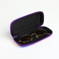 Футляр для очков на молнии, длина 16,5 см, цвет фиолетовый Футляр для очков на молнии, длина 16,5 см, цвет фиолетовый