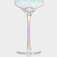 Набор бокалов для вина стеклянный Magistro &laquo;Дарио&raquo;, 500 мл, 7,3&times;25 см, 6 шт, цвет перламутровый