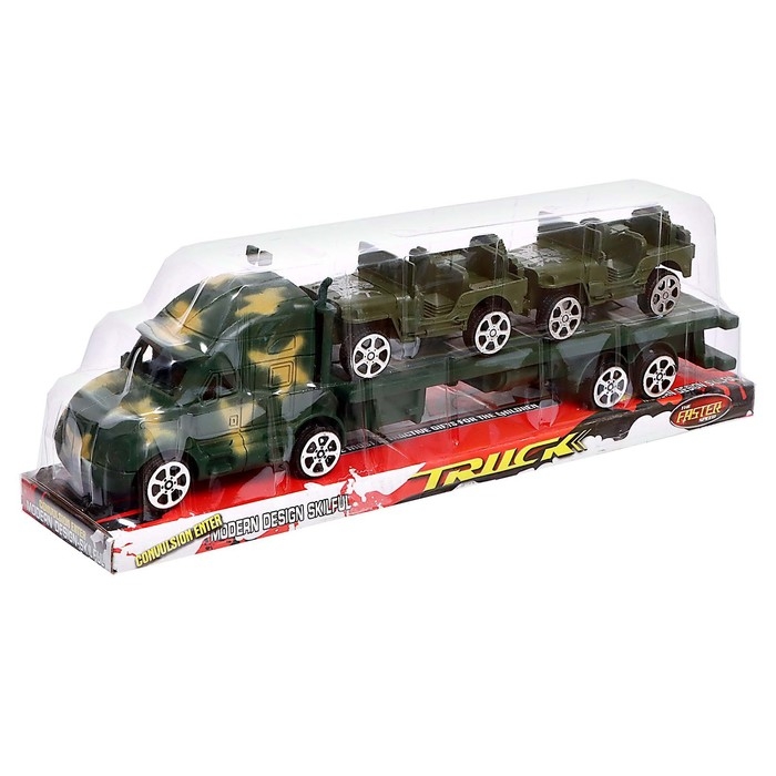 Грузовик инерционный «Военный автовоз» Грузовик инерционный «Военный автовоз»