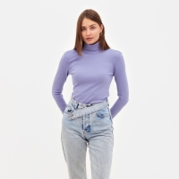 Водолазка женская MINAKU: Basic line, цвет сиреневый, размер 46