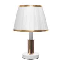 Настольная лампа "Алми" Е27 40Вт бело-золотой 24х24х36 см Настольная лампа "Алми" Е27 40Вт бело-золотой 24х24х36 см