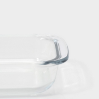 Форма для запекания и выпечки из жаропрочного стекла прямоугольная Доляна &laquo;Фуэго&raquo;, 1 л, 25,7&times;14,5&times;4,7 см