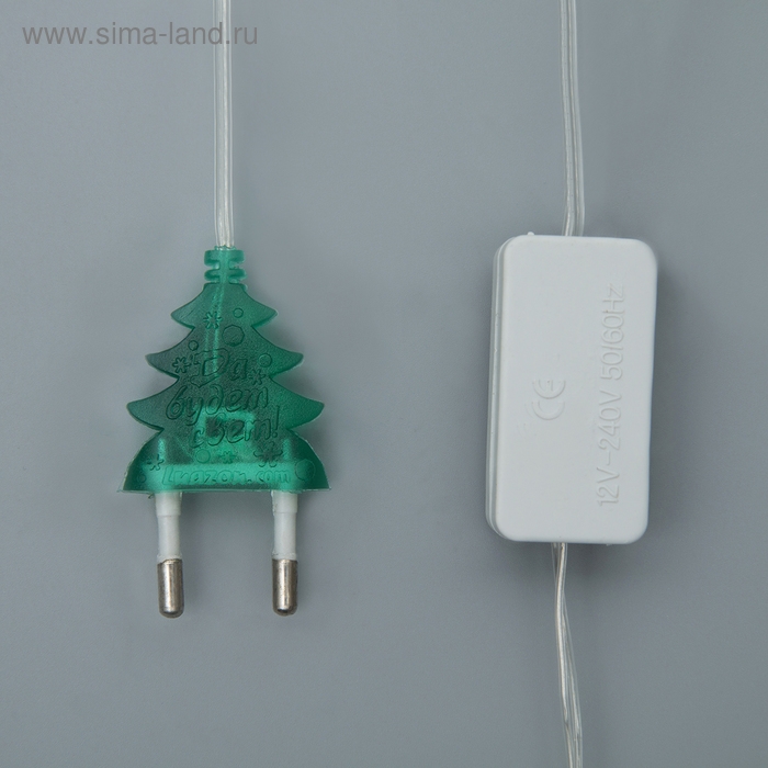 Гирлянда &laquo;Нить&raquo; 2.5 м, IP20, прозрачная нить, 25 LED, свечение мульти, фиксинг, 220 В