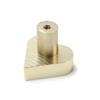 Ручка кнопка мебельная &ldquo;HEART&ldquo;, цвет сатиновое золото