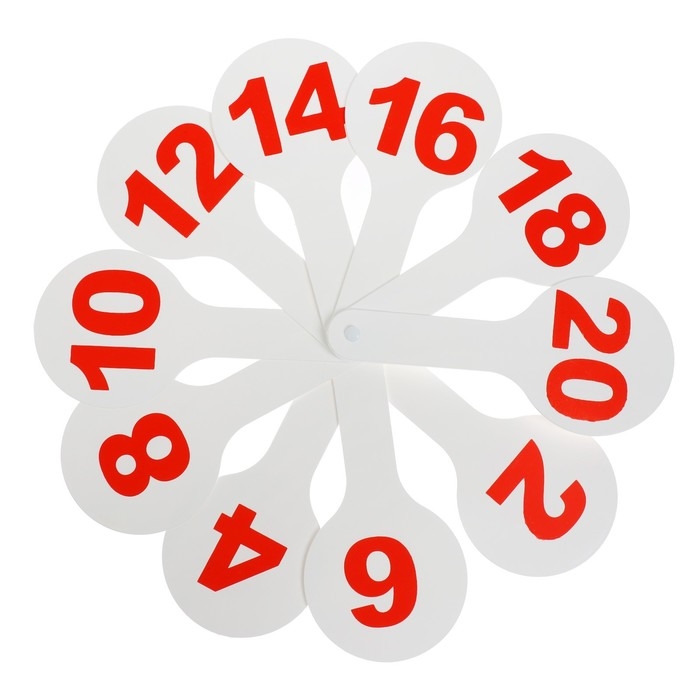 Веер-касса, цифры от 1 до 20, Calligrata, пакет с европодвесом, МИКС Веер-касса, цифры от 1 до 20, Calligrata, пакет с европодвесом, МИКС