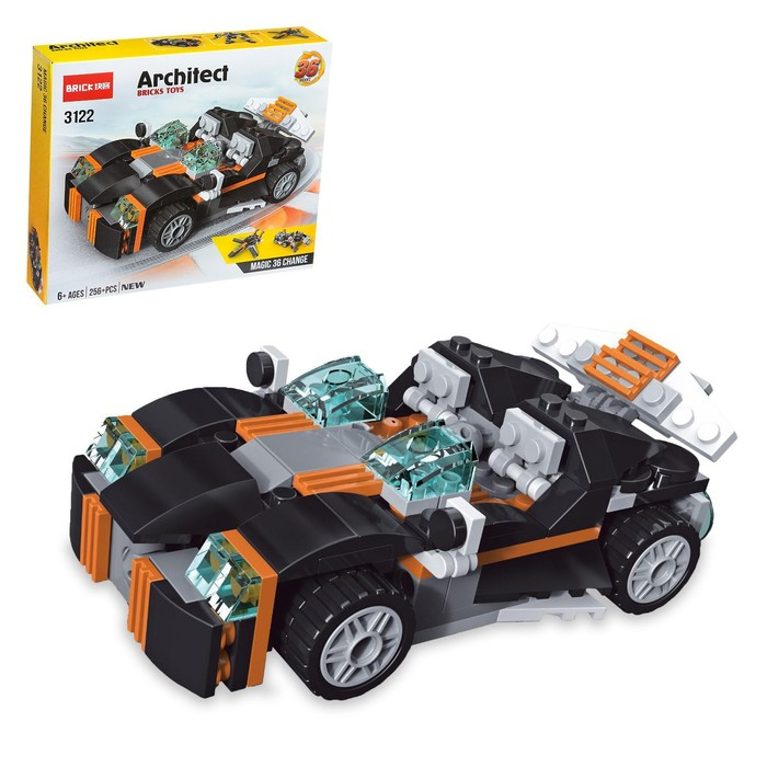 Конструктор &laquo;Гоночный транспорт&raquo;, 256 деталей, 36 вариантов сборки