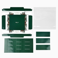 Коробка под 16 конфет с ячейками &laquo;Новогодняя ботаника&raquo;, 19 х 19 х 3 см, Новый год