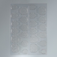 Накладные ногти &laquo;Тёмный беж&raquo;, 24 шт, клеевые пластины, форма квадрат, цвет глянцевый темно-бежевый