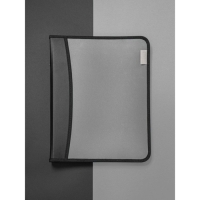 Папка на молнии А4, 2 отделения, Calligrata, 350 х 282 х 33 мм, пластик, 4 кармана, бизнес-класс, серебристый металлик Папка на молнии А4, 2 отделения, Calligrata, 350 х 282 х 33 мм, пластик, 4 кармана, бизнес-класс, серебристый металлик