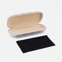 Футляр для очков на хлопушке, длина 16 см, цвет серый Футляр для очков на хлопушке, длина 16 см, цвет серый