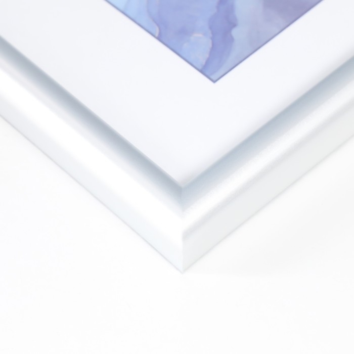 Фоторамка пластик "Радуга" 15х21 см, серебро матовое