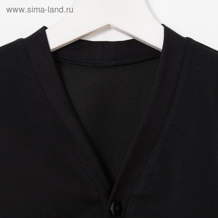 Школьный кардиган для мальчика, цвет чёрный, рост 152 см Школьный кардиган для мальчика, цвет чёрный, рост 152 см