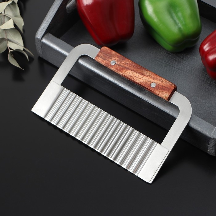 Нож для фигурной резки Доляна, 18&times;12 см, цвет серебристый