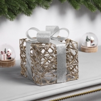 Фигура световая "Подарок", 17х15х15, 20 LED, AAx2 (не в компл.), Т/БЕЛЫЙ Фигура световая "Подарок", 17х15х15, 20 LED, AAx2 (не в компл.), Т/БЕЛЫЙ