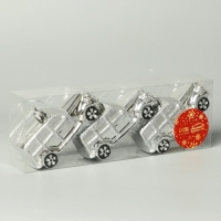 Набор украшений пластик 3 шт "Модельки" 9х3,5 см, серебро Набор украшений пластик 3 шт "Модельки" 9х3,5 см, серебро