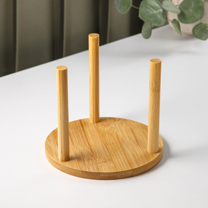 Набор стеклянных салатников на подставке &laquo;Вирго&raquo;, 330 мл, d=12,5 см, 6 шт