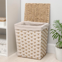 Корзина для белья Доляна &laquo;Уют&raquo;, плетёная, ручная работа, 34&times;25&times;41 см