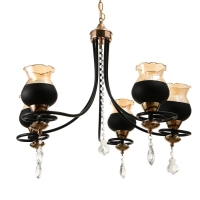 Люстра "Лира" 5хЕ27 40Вт черный 60х60х85 см BayerLux Люстра "Лира" 5хЕ27 40Вт черный 60х60х85 см BayerLux