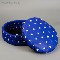 Лежанка Lowcost круглая, поплин, 40 х 40 х 12 см, микс цветов Лежанка Lowcost круглая, поплин, 40 х 40 х 12 см, микс цветов