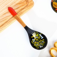 Ложка &laquo;Чернушка&raquo;, салатная, 6&times;21, хохлома