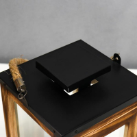 Подсвечник дерево "Лаконичность" набор 2 шт 31х15х15 49х20х20 см