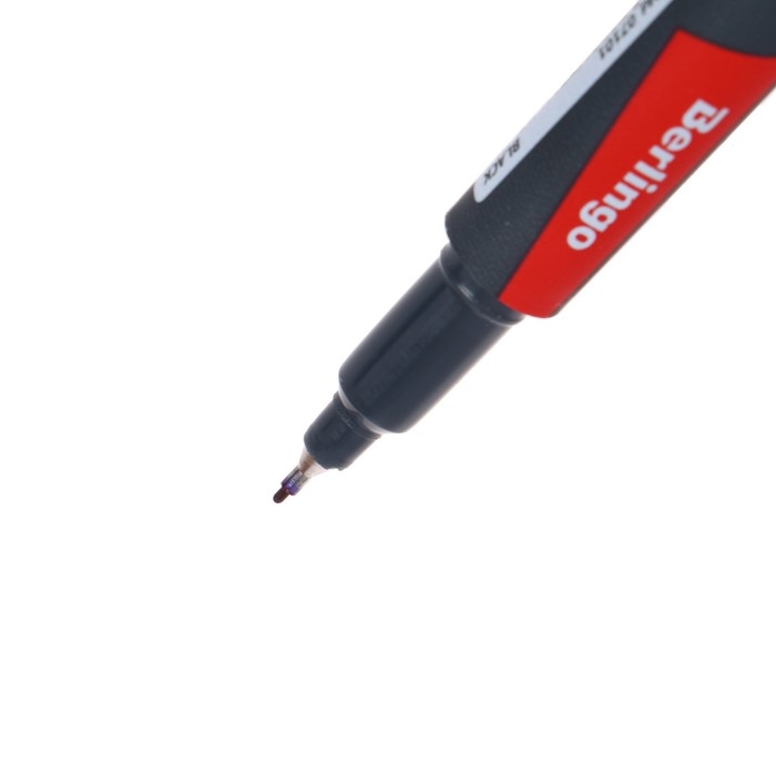 Маркер перманентный двухсторонний 1.0 мм/0.5 мм, Berlingo, чёрный Маркер перманентный двухсторонний 1.0 мм/0.5 мм, Berlingo, чёрный