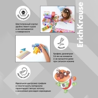 Карандаши 6 цветов, ErichKrause, пластик, шестигранные, 2,6 мм грифель, картонная упаковка, европодвес Карандаши 6 цветов, ErichKrause, пластик, шестигранные, 2,6 мм грифель, картонная упаковка, европодвес