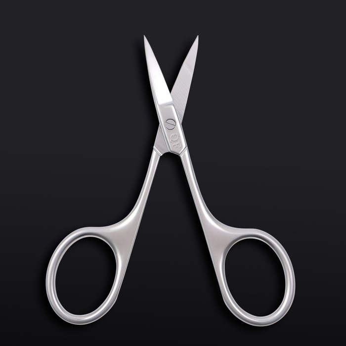 Ножницы маникюрные &laquo;Premium&raquo;, прямые, узкие, 9,5 см, на блистере, цвет серебристый