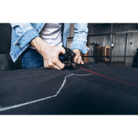 Ножницы закройные, с лазерной указкой, 8", 21 см, цвет чёрный Ножницы закройные, с лазерной указкой, 8", 21 см, цвет чёрный