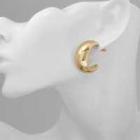 Серьги пластик &laquo;Круг&raquo; гало, цвет золото