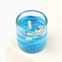 Набор гелевых свечей новогодние «Счастливого Нового года и Рождества» на Новый год, 3 шт, 2,5 х 2,5 см Набор гелевых свечей новогодние «Счастливого Нового года и Рождества» на Новый год, 3 шт, 2,5 х 2,5 см