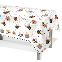 Скатерть одноразовая &laquo;Котики и Собачки&raquo;, 120х180 см, 1 шт.