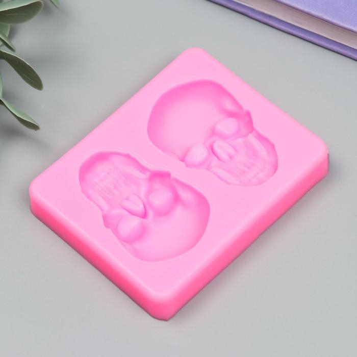 Молд силикон Молд силикон "Черепа" 2 предмета 7,5х6х1,2 см