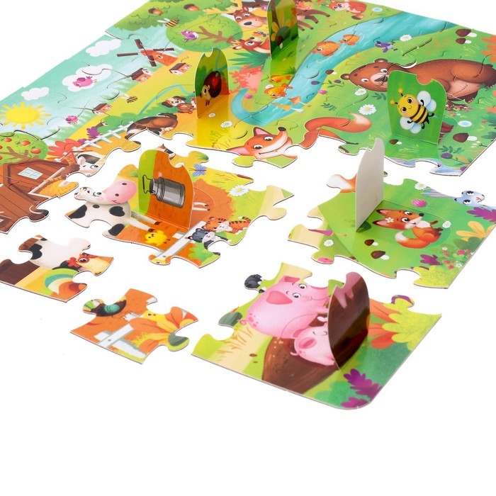 Пазлы с окошками &laquo;Пушистые малыши&raquo;, 30 деталей