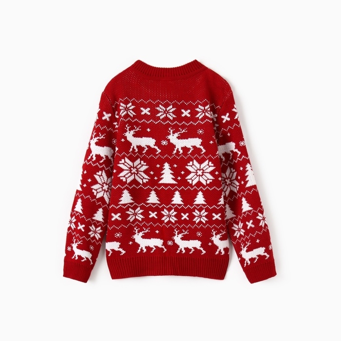 Джемпер вязаный детский KAFTAN Джемпер вязаный детский KAFTAN "New Year" размер 36, (134-140 см)