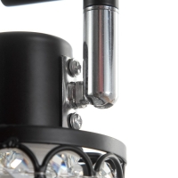 Люстра "Моки" 2хЕ14 40Вт черный 40х19 см