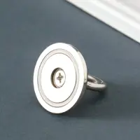 Поисковый магнит односторонний сила сцепления 0-38 кг d=42 мм