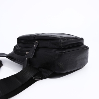 Сумка-слинг мужская, искусственная кожа, цвет чёрный Сумка-слинг мужская, искусственная кожа, цвет чёрный